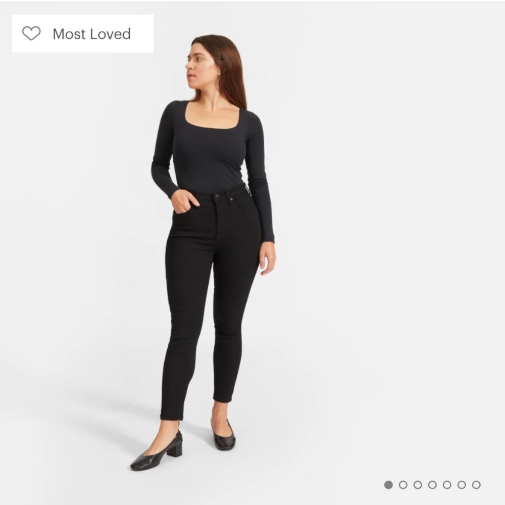Everlane Curvy Stretch High-Rise Skinny Jean Black